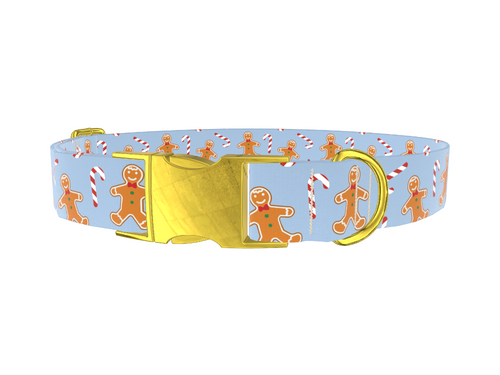 Gingerbread Candy Cane Dog Collar