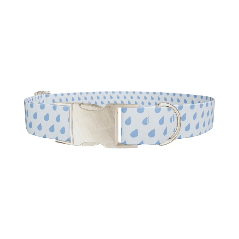 Blue Raindrop Dog Collar