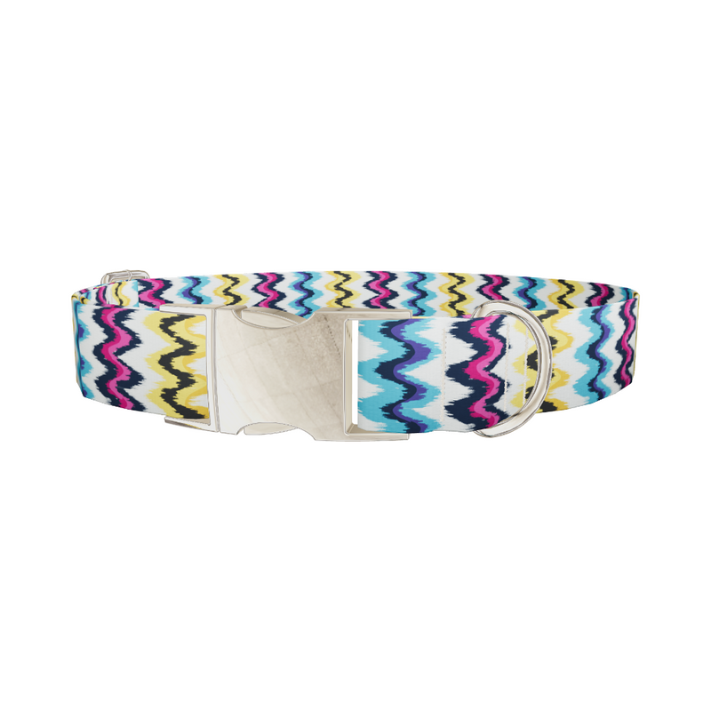 Geometric Ikat Dog Collar