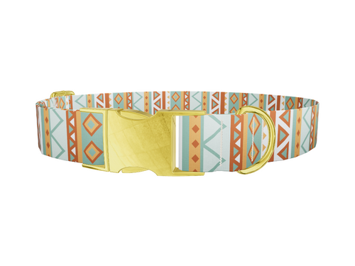 Abstract Tribal Stripe Dog Collar