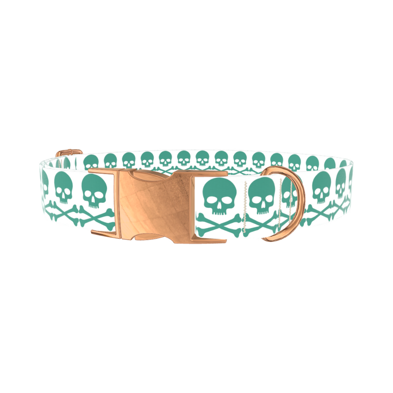 Skull and Crossbones Dog Collar