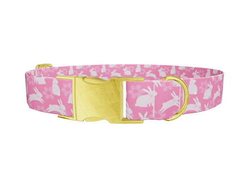 Easter Bunny Floral Dog Collar
