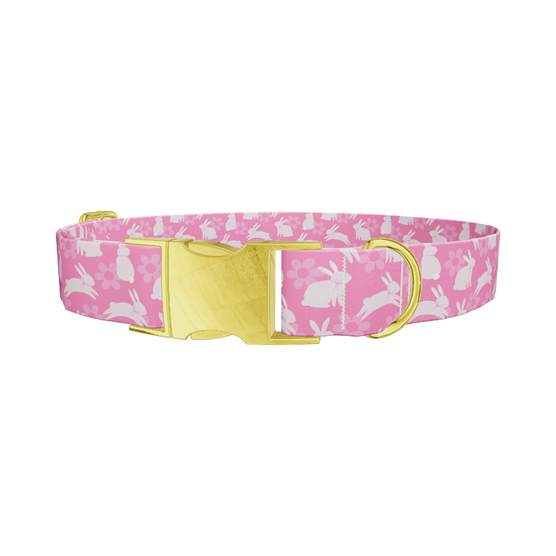 Easter Bunny Floral Dog Collar
