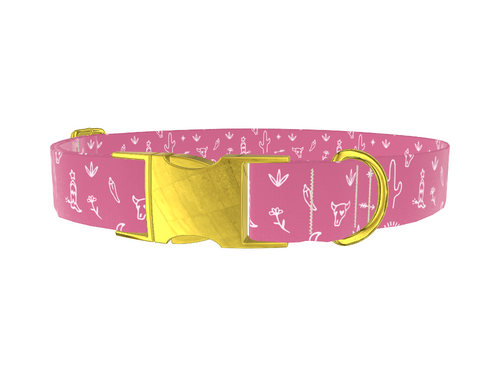 Pink Southwestern Dog Collar