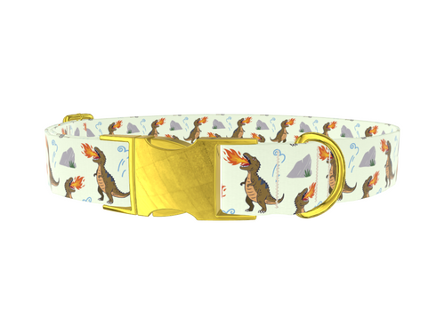 Dinosaur Fire Breath Dog Collar
