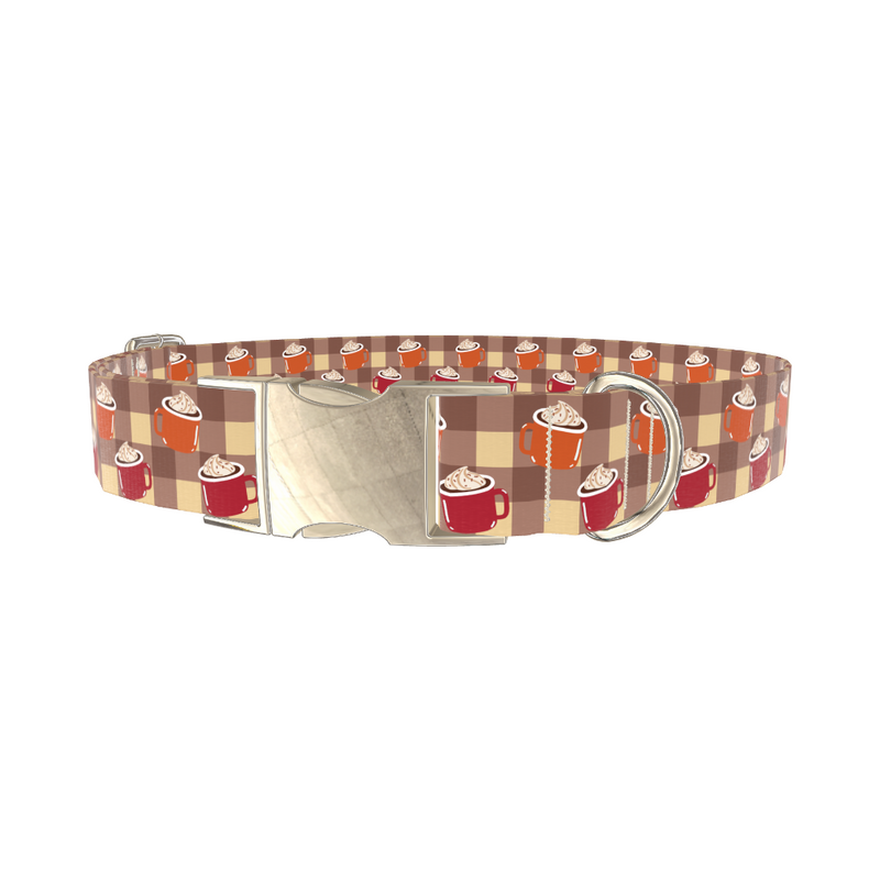 Plaid Hot Cocoa Dog Collar