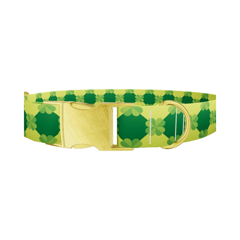 Geometric Clover Pattern Dog Collar