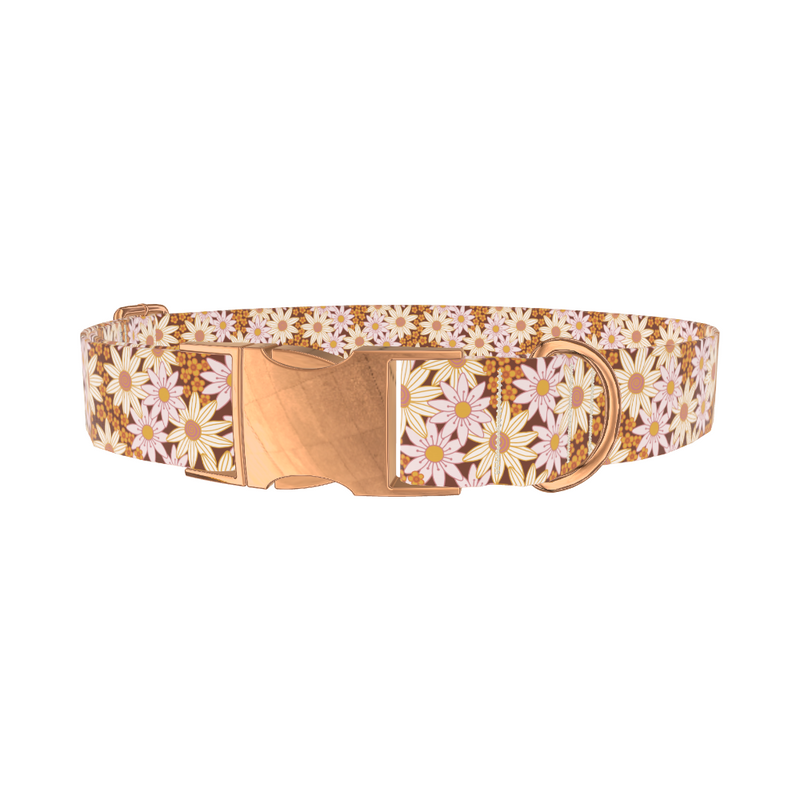 Retro Floral Dog Collar