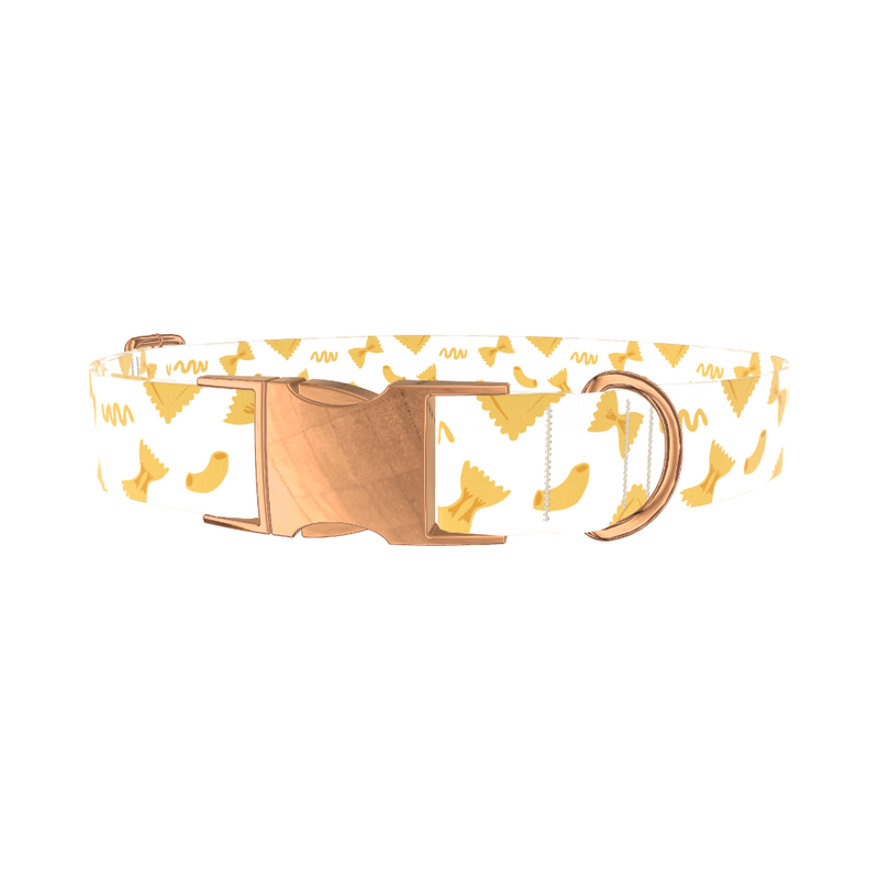 Pasta Pattern Dog Collar