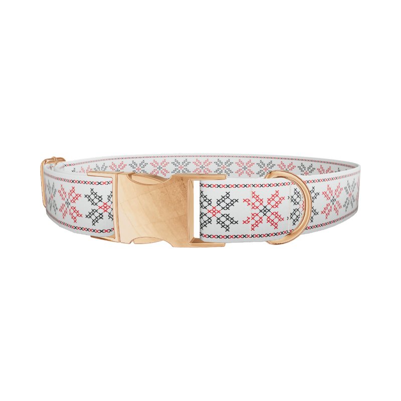 Geometric Floral Dog Collar