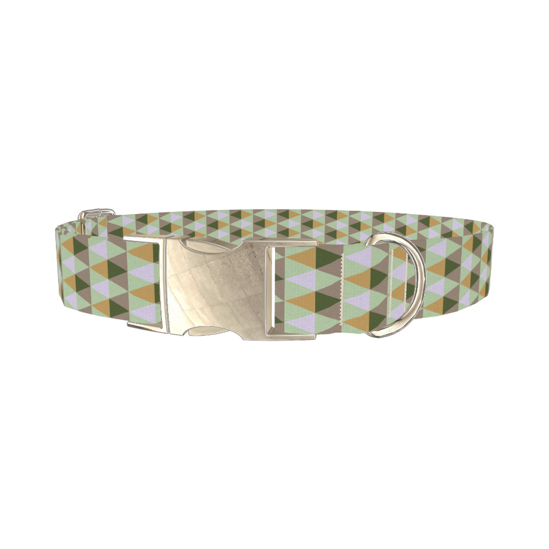 Geometric Rhombus Pattern Dog Collar