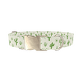 Green Cactus Landscape Dog Collar - Thumbnail 3