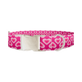 Pink Layered Heart Dog Collar - Thumbnail 1