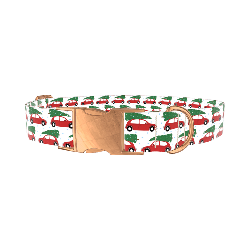 Christmas Car Dog Collar