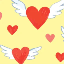 Valentines_FlyingHeartsYellow