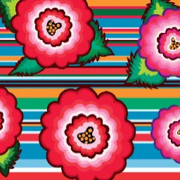 Stripes_MexicanFlowers